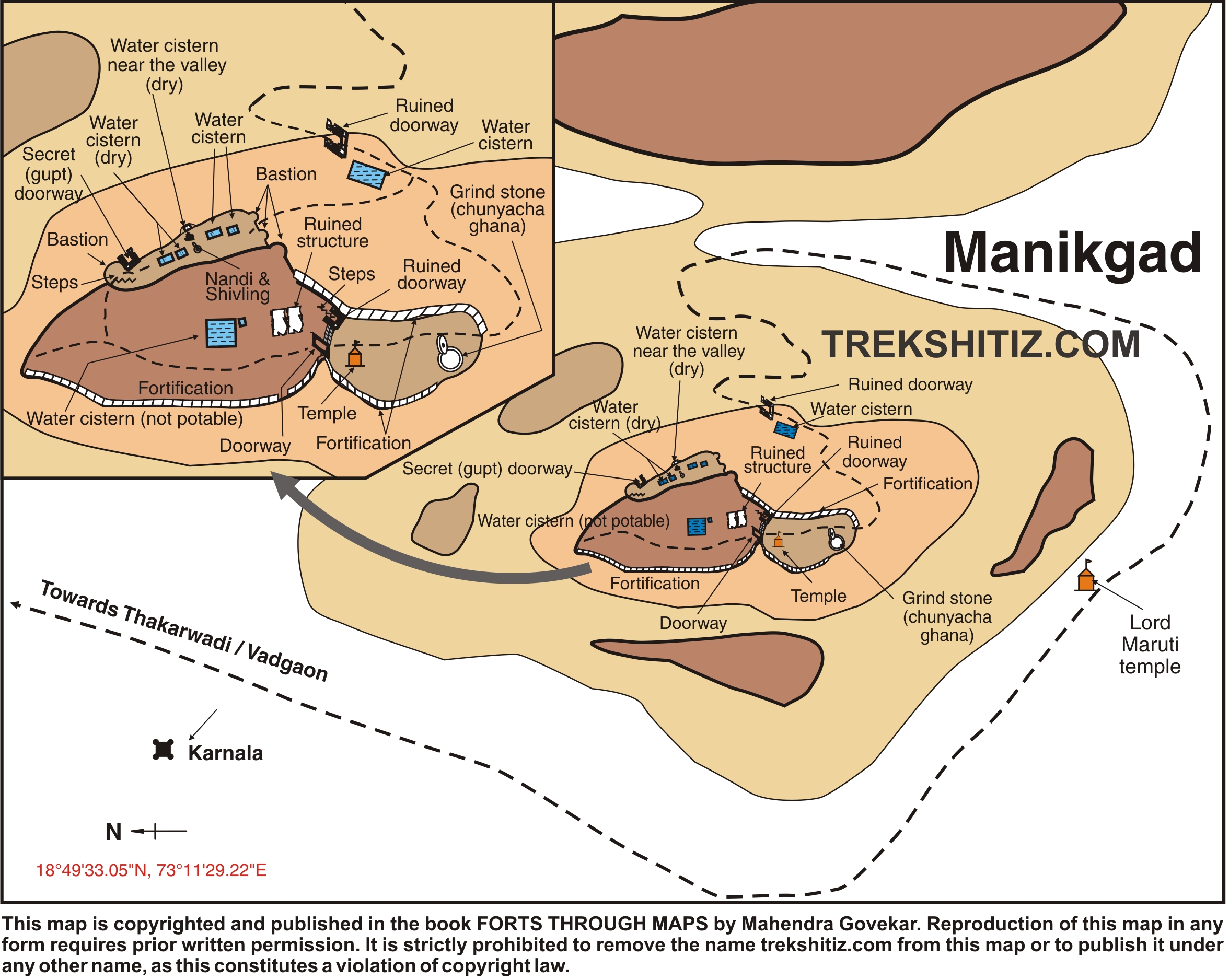 Manikgad English Map